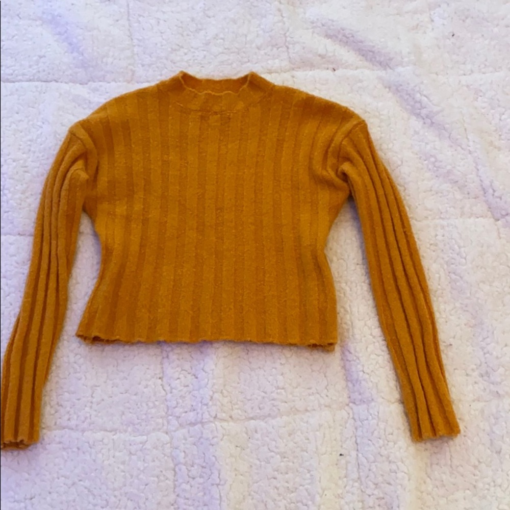 Yellow Crew Neck Sweater
